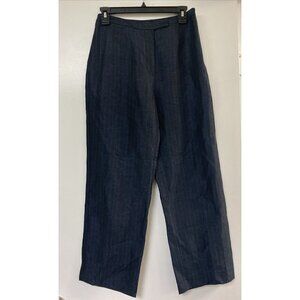 Women's Geoffrey Beene Sport Navy Striped Dress Pants Slacks Size 4 Trousers